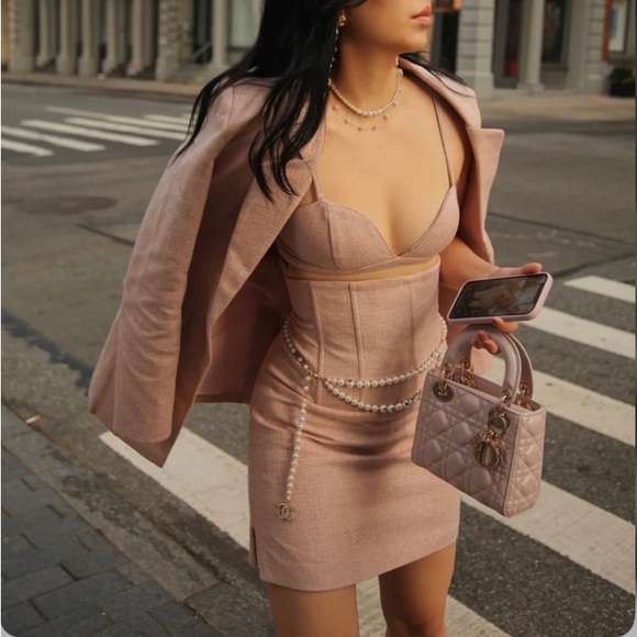 psyco. Dresses & Skirts - NWT The Hailey Set pink bra + skirt size XS